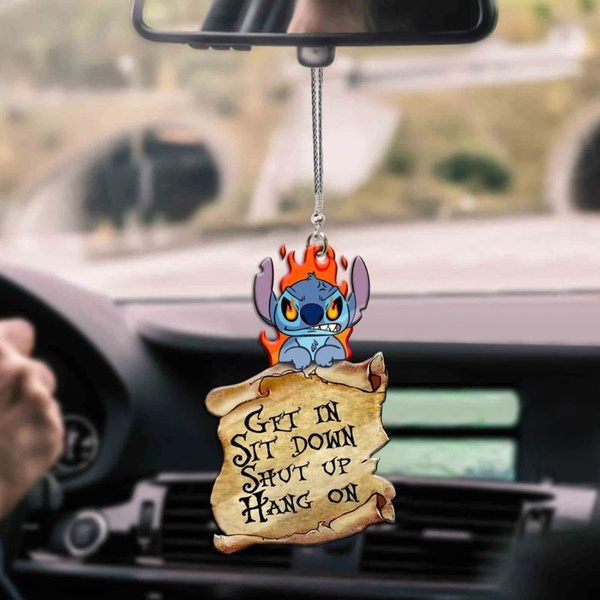 Angry Stitch Get In Sit Down Cartoon Ornament, Stitch Ornament, Stitch  Ornaments, Disney Stitch Ornaments, Hanging Stitch, Stitch For Hanging Car  Hanging Ornament